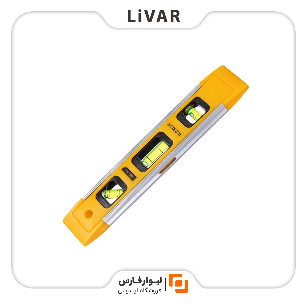 Deli magnetic level ruler خطکش مغناطیسی ترازدار Deli