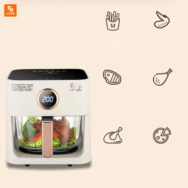 دستگاه هواپز بدون روغن شیشه ای هوشمند - Image 11