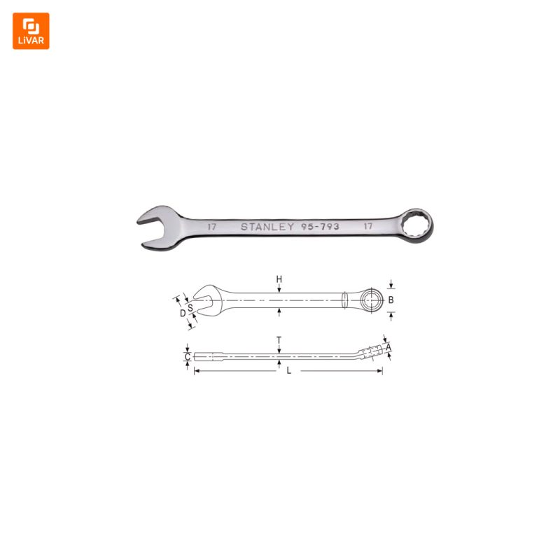 آچار یکسرتخت رینگی Stanley - Image 2