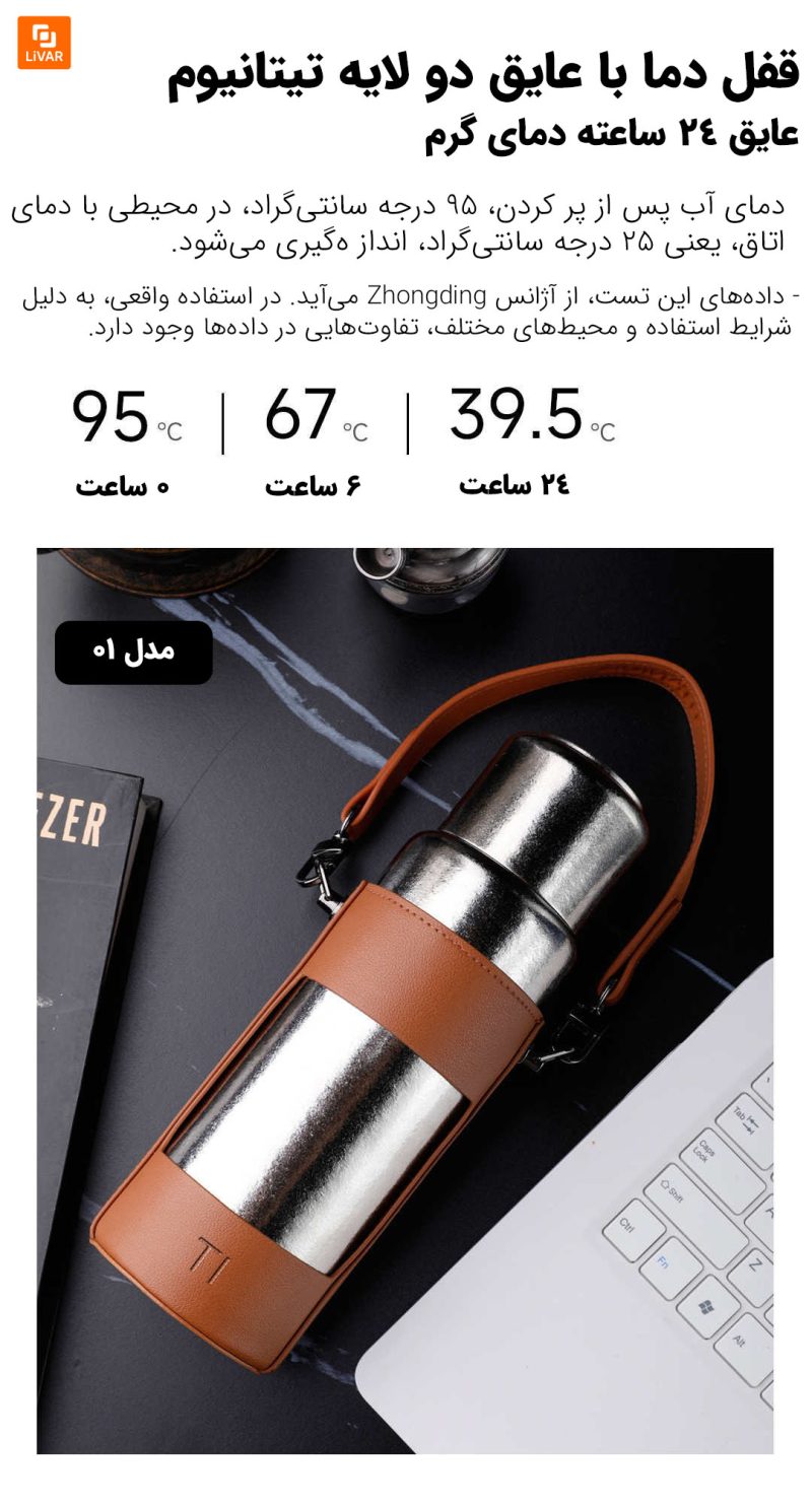 ماگ دوجداره تیتانیومی ۴۸۰ میلی‌لیتری - Image 12