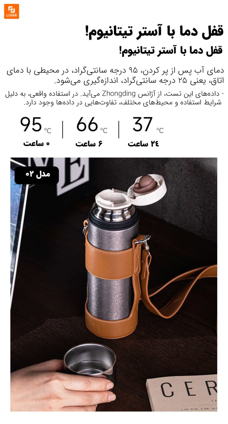 ماگ دوجداره تیتانیومی ۴۸۰ میلی‌لیتری - Image 13