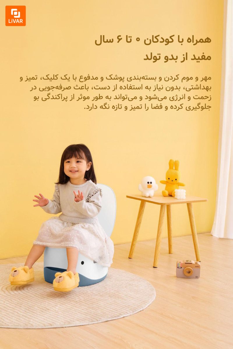 توالت هوشمند کودکان Ukideer مدل Wonderful Whale - Image 9