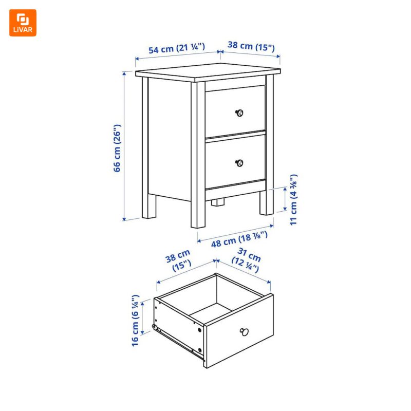 دراور دو کشو IKEA - Image 12