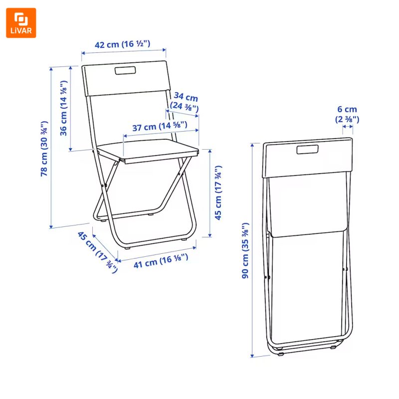 صندلی تاشو IKEA مدل GUNDE - Image 10