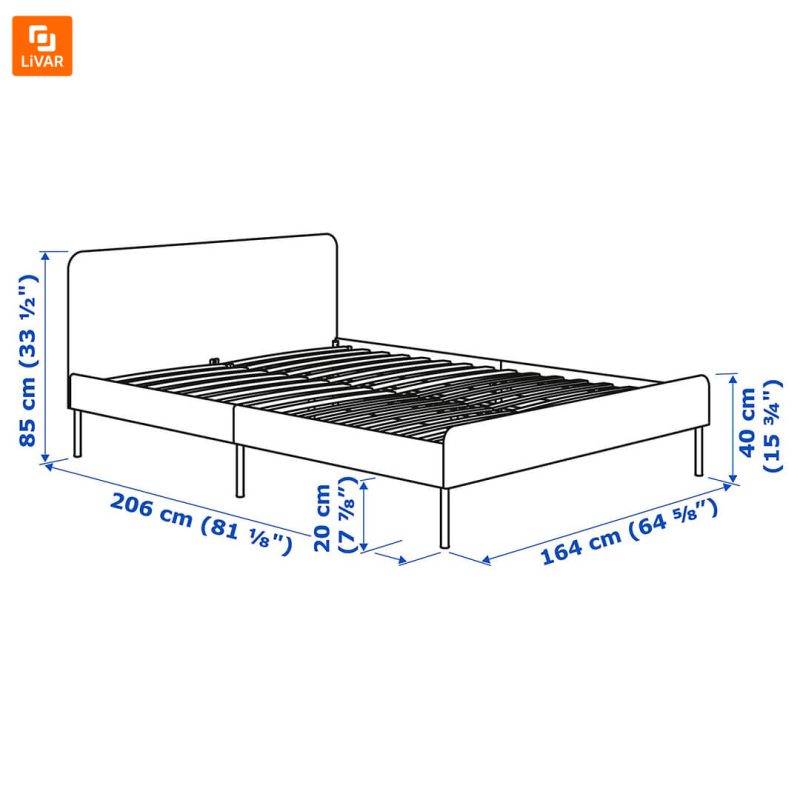 قاب تخت روکش‌دار IKEA - Image 10