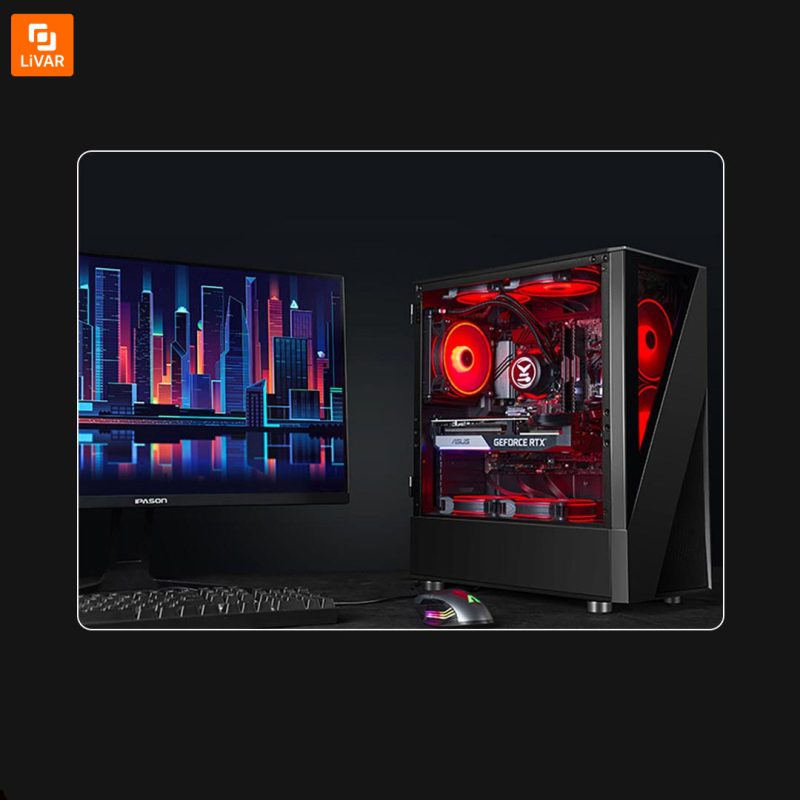 کیس گیمینگ اسمبل شده Ipason - Image 10