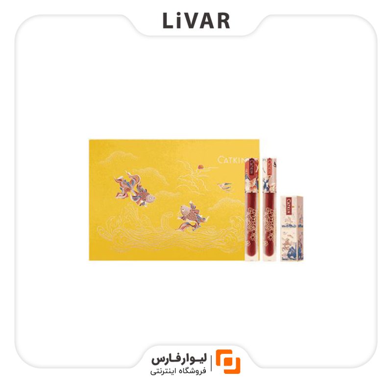 CATKIN light lip glaze gift box ست رژ لب رنگی و بیرنگ CATKIN