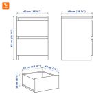 ست میز دراور IKEA مدل MALM - Image 7