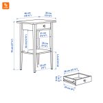 میز کنارتخت IKEA مدل HEMNES - Image 9