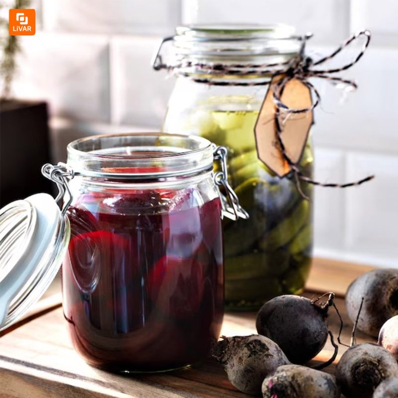 ظرف شیشه‌ای درب‌دار IKEA مدل KORKEN - Image 4