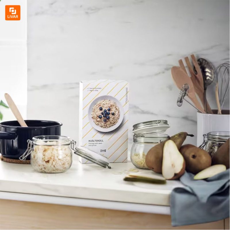 ظرف شیشه‌ای درب‌دار IKEA مدل KORKEN - Image 7