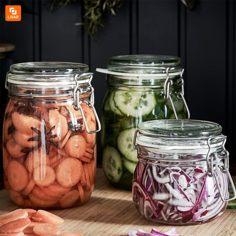 ظرف شیشه‌ای درب‌دار IKEA مدل KORKEN - Image 9