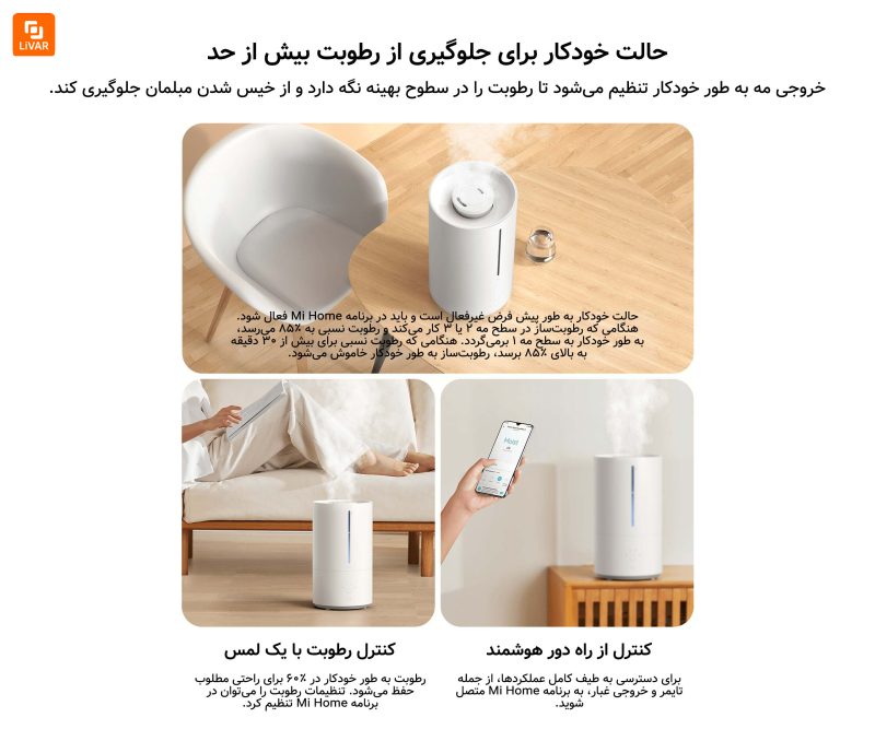 رطوبت‌ساز هوشمند نسخه ۲ مدل MJJSQ05DY - Image 9