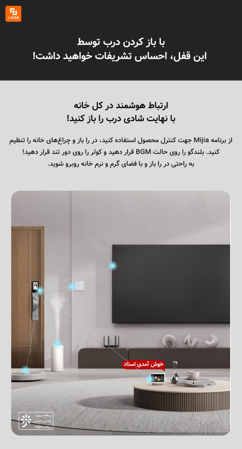 قفل‌ درب هوشمند lokin مدل V5 Pro - Image 20