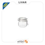 ظرف شیشه‌ای درب‌دار IKEA مدل KORKEN