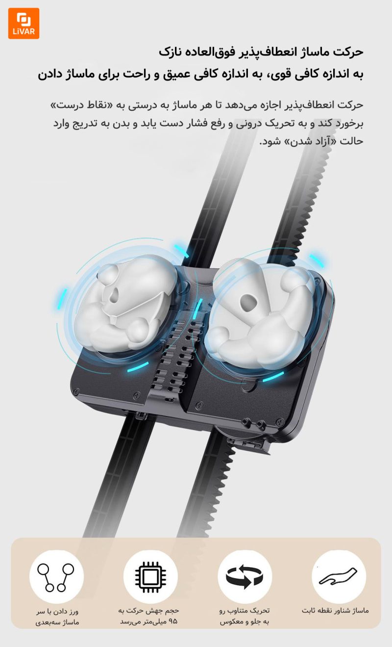 صندلی اداری ماساژور هوشمند کمر و پشت joypal - Image 10