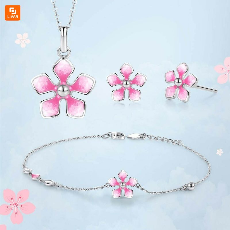 ست پلاتین شکوفه هلو SUNFEEL - Image 2