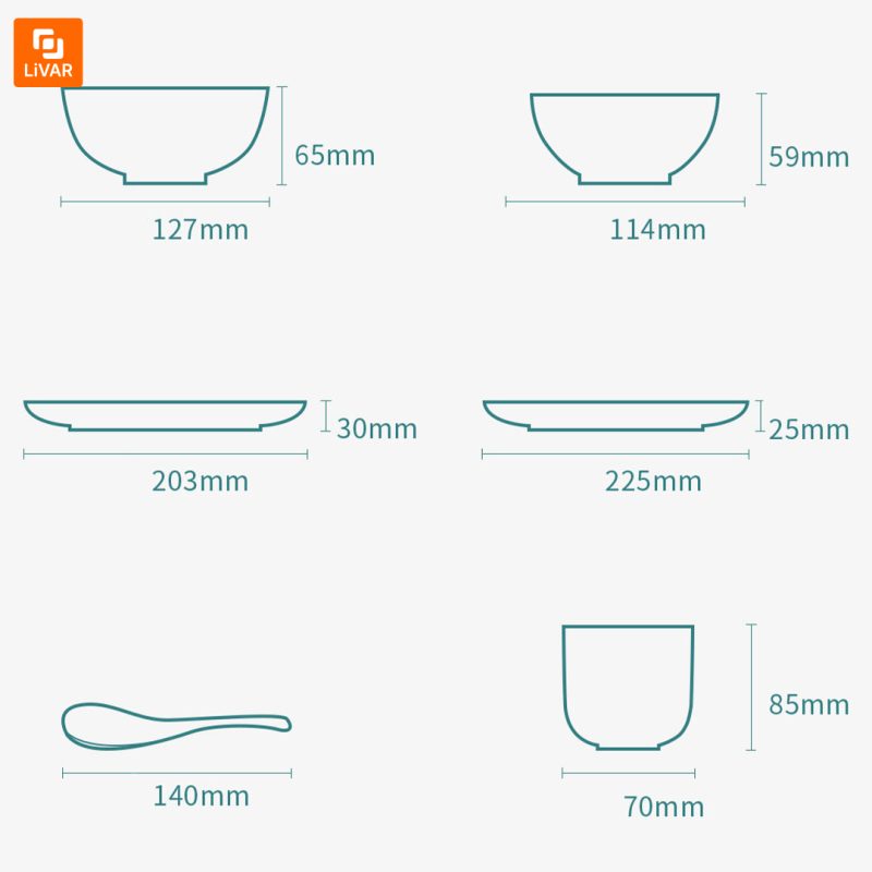 ست ظروف Not East مدل Gold Tableware - Image 17
