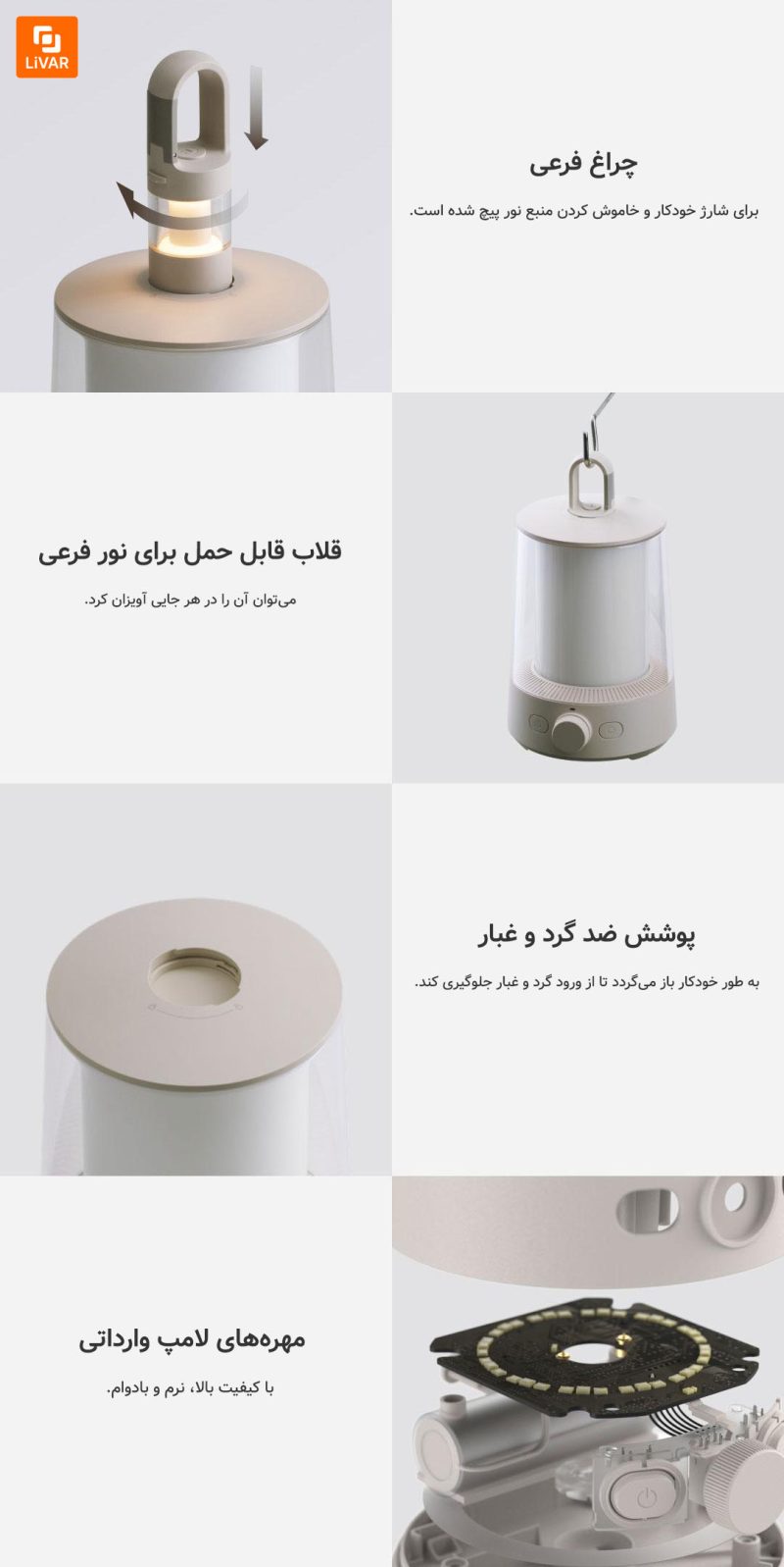 چراغ کمپینگ اسپلیت Mijia - Image 18
