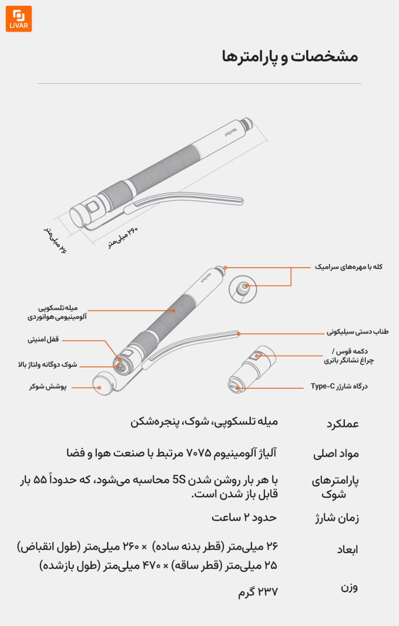 چوب تلسکوپی ایمنی و اضطراری ناتو - Image 16