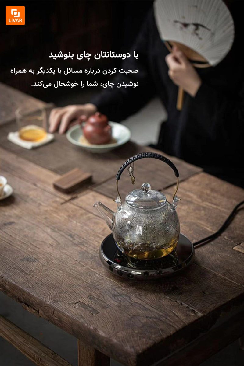 ست قوری و فنجان شیشه‌ای - Image 29