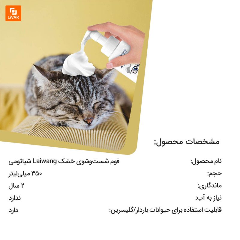 فوم شست‌وشوی خشک Laiwang - Image 3