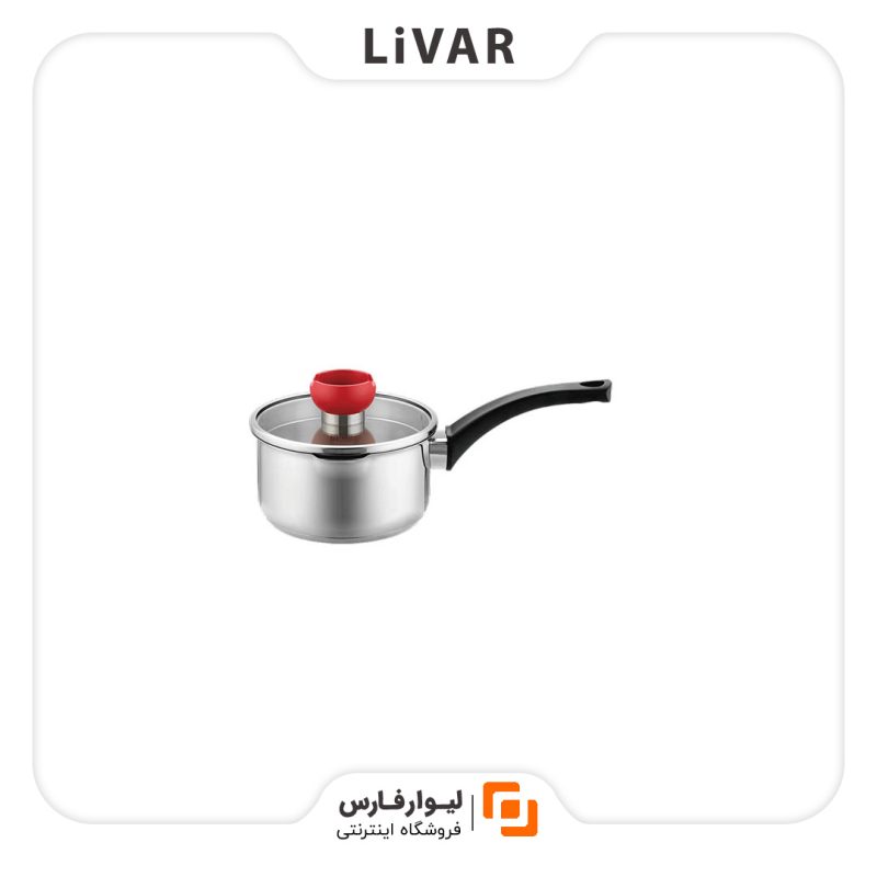 LivarFars milk pan۱ شیرجوش استیل