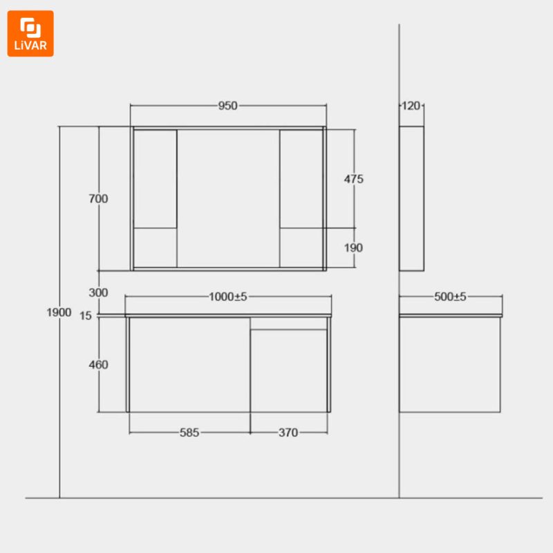 کابینت سرویس بهداشتی Dabai Yashi - Image 6