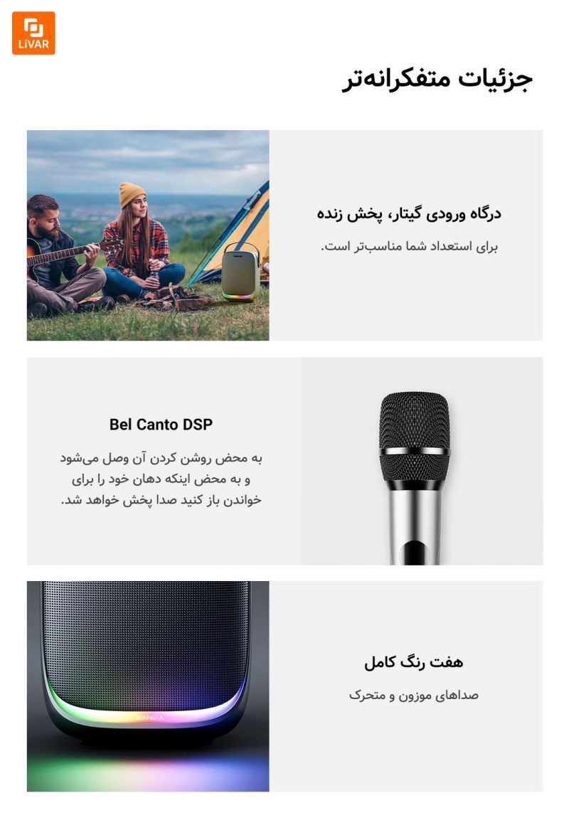 اسپیکر فضای باز بی‌سیم BINNIFA مدل ۳ - Image 18