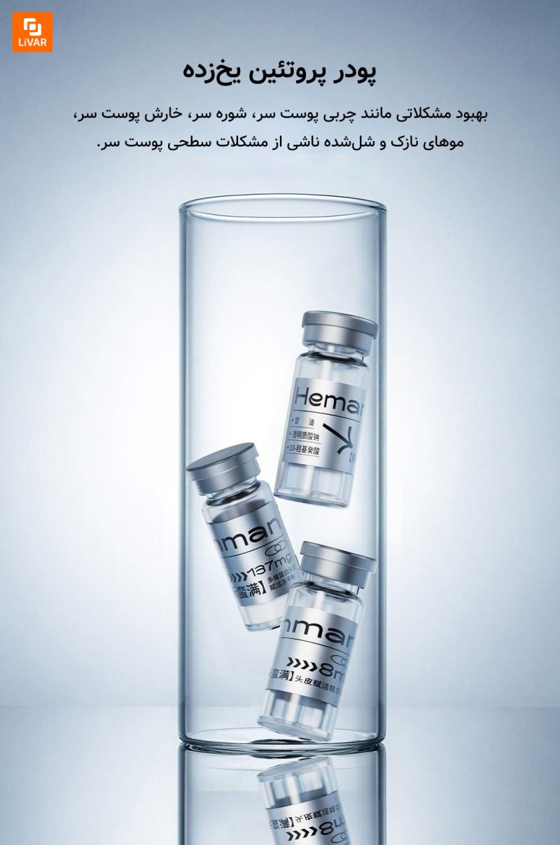 کیت تقویت‌کننده مو با پروتئین کلاژن Hemanman - Image 11