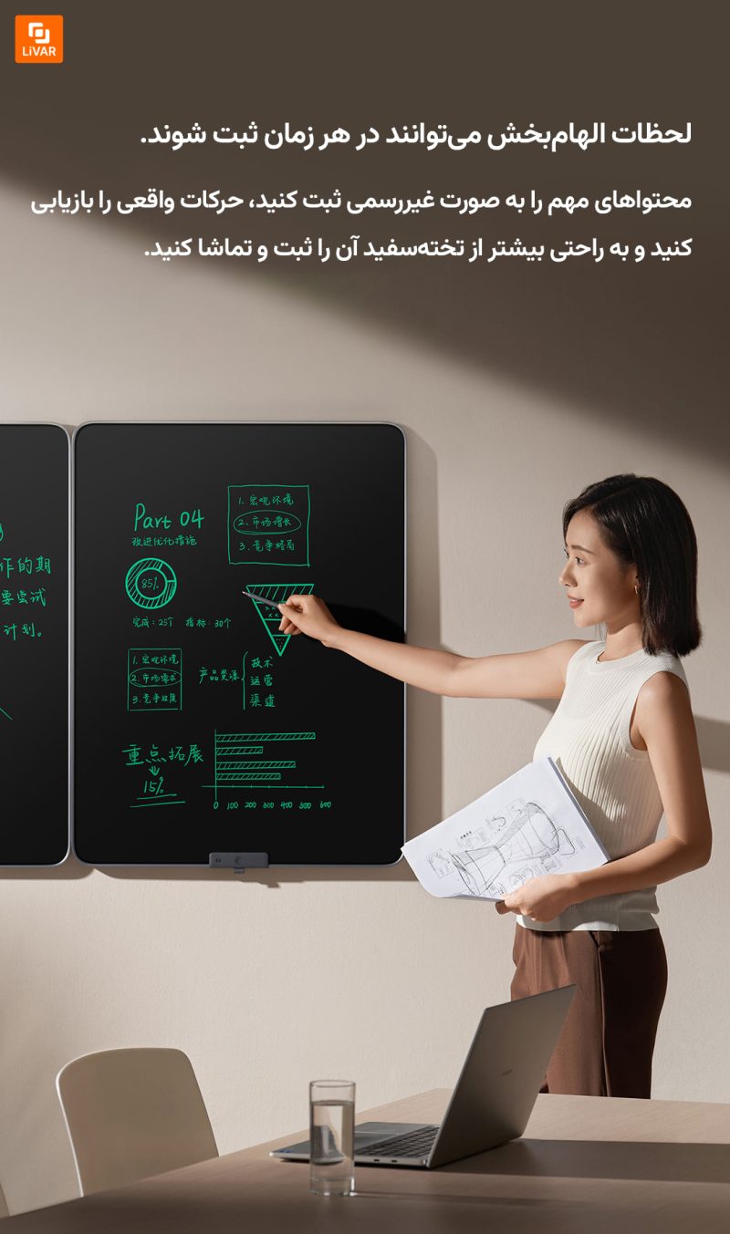 تخته سیاه Mijia با صفحه نمایش LCD به ابعاد ۳۹ اینچ - Image 19