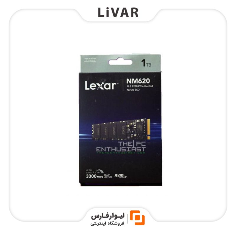 Lexar NM620 1TB M.2 2280 NVMe PCIe Gen3x4 SSD اس اس دی لکسار NM620 M.2 2280 NVMe 1TB