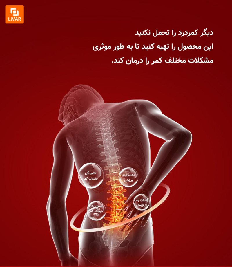کمربند پشتیبانی گرمایش گرافن KULAX - Image 11