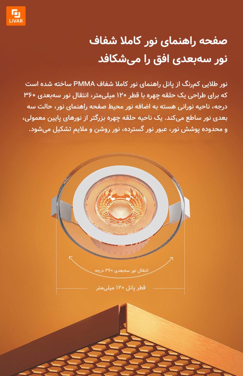 لامپ طلایی seebest - Image 11