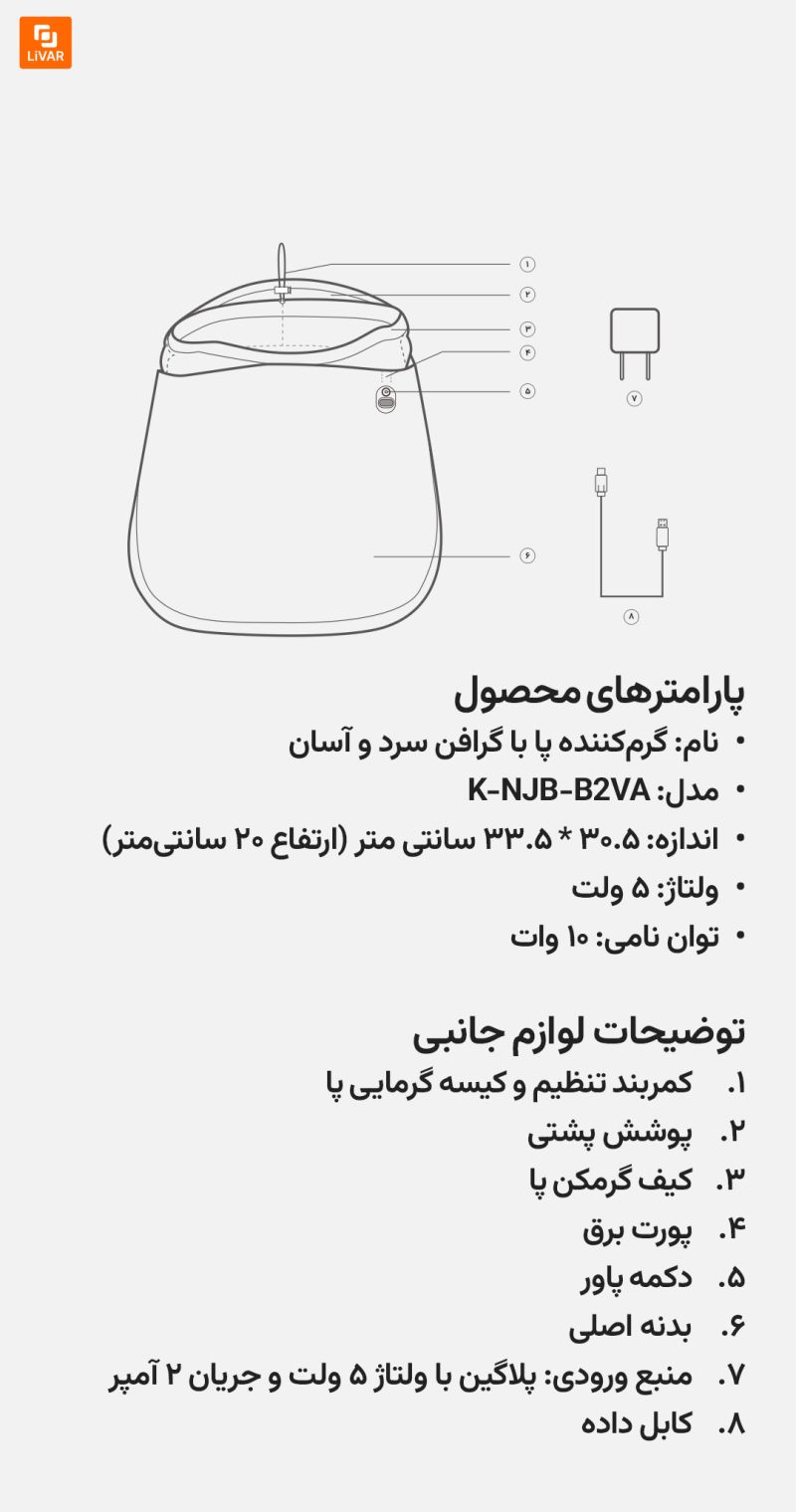گرم‌کننده پا با گرافن سرد و آسان - Image 15