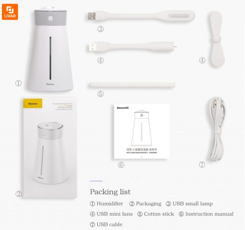 دستگاه رطوبت ساز سرد Baseus - Image 6