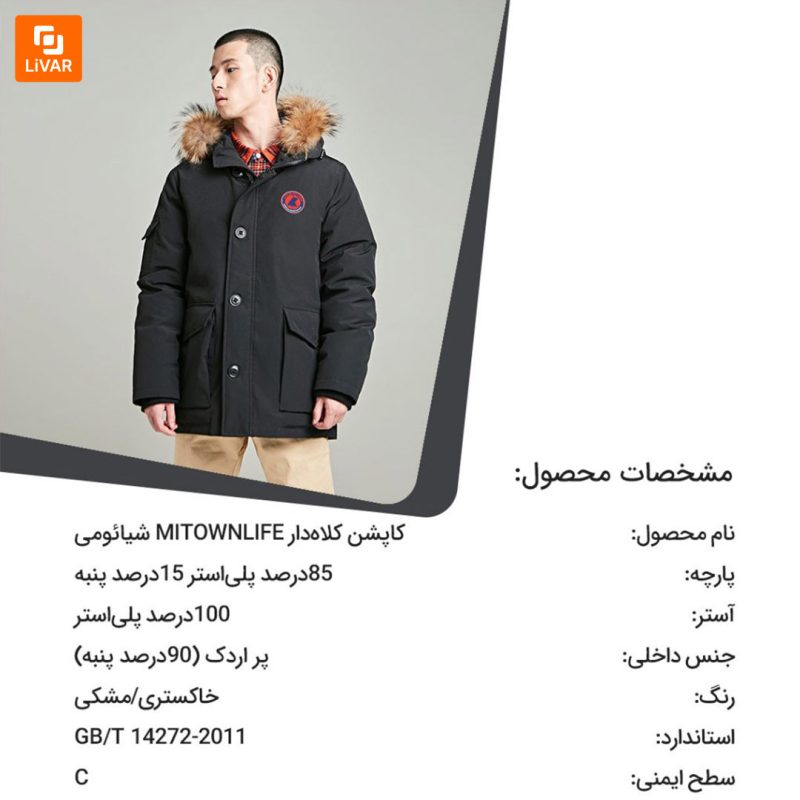 کاپشن کلاه‌دار MITOWNLIFE - Image 9