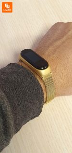 بند بافت ریز فلزی دستبند سلامتی شیائومی مدل Mi Band 4 - Image 2