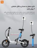 دوچرخه برقی تاشو ‏Xiaobai U8‏ - Image 12