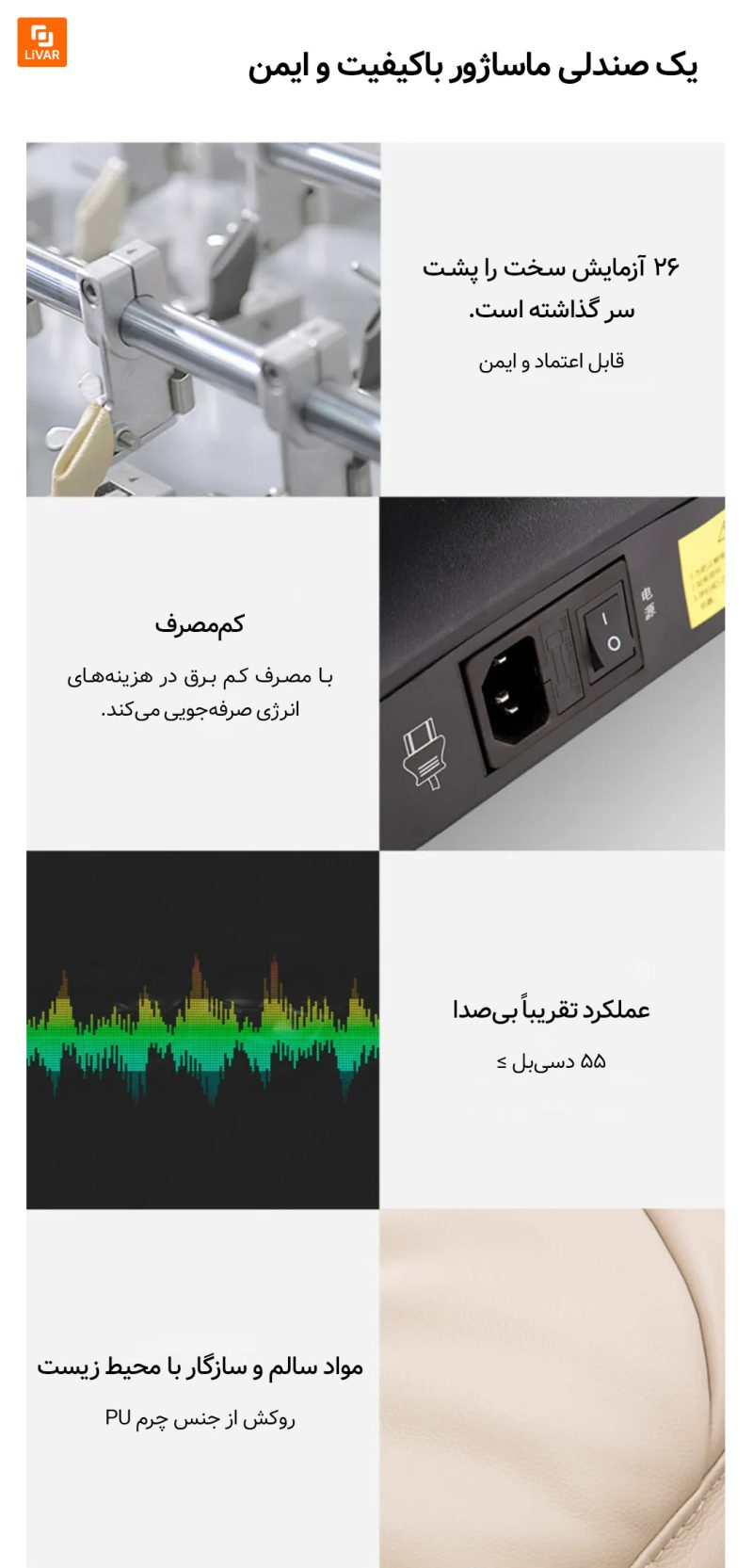 صندلی ماساژور هوشمند momoda - Image 12