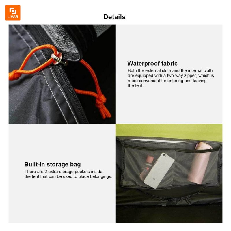 چادر مسافرتی 3 مرحله ای - Image 9