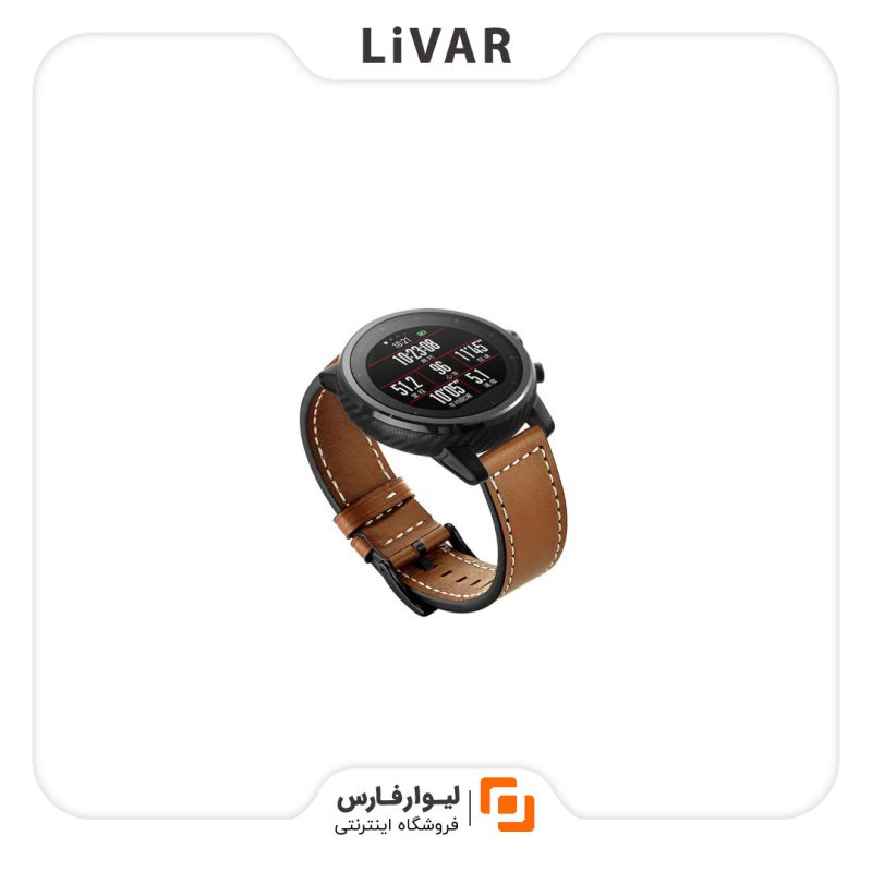 Livarfars Leather Band Amazfit Startos۱ بند چرمی ساعت Amazfit