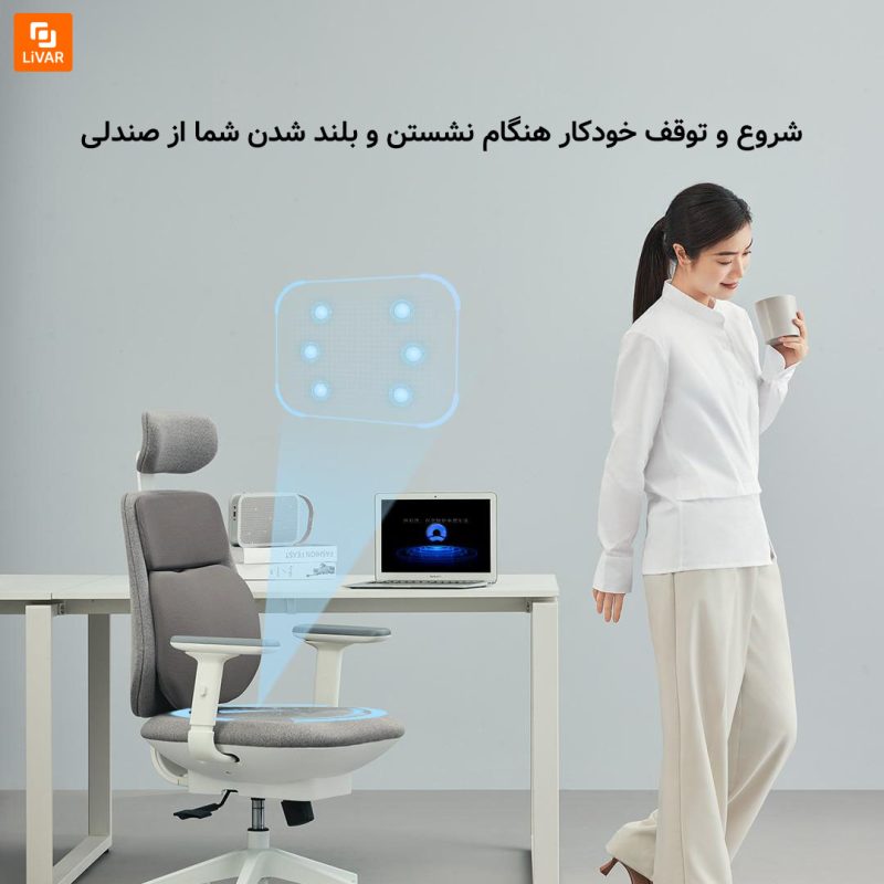 صندلی اداری پشتیبان کمر پنوماتیک BeiKr C1X - Image 6