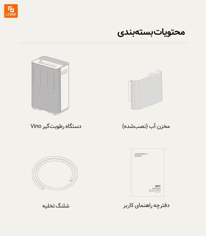 دستگاه رطوبت‌گیر Vino - Image 17