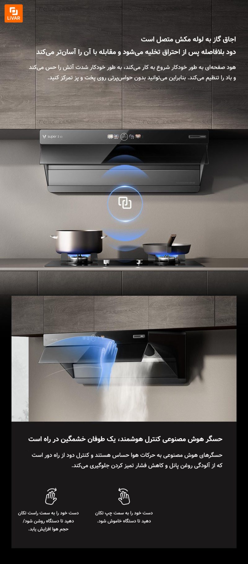 هود صفحه‌ای Yunmi با هوش مصنوعی ‏Super 3 - Image 24