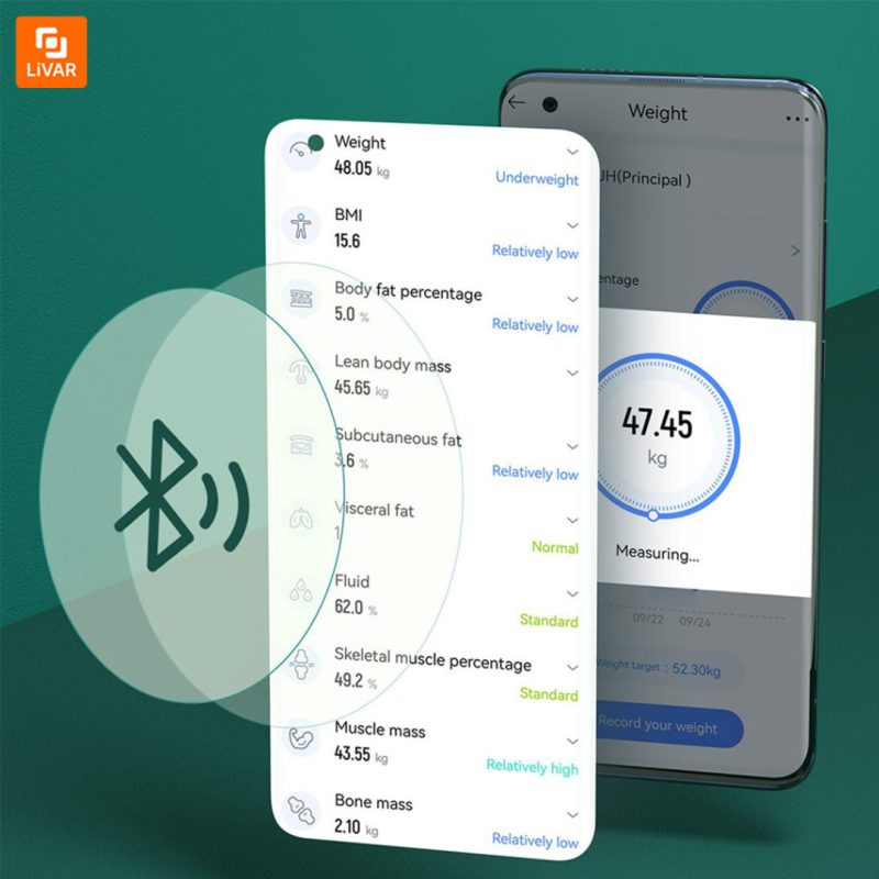 ترازو هوشمند هایلو مدل Smart Body Fat Scale CM01 - Image 5