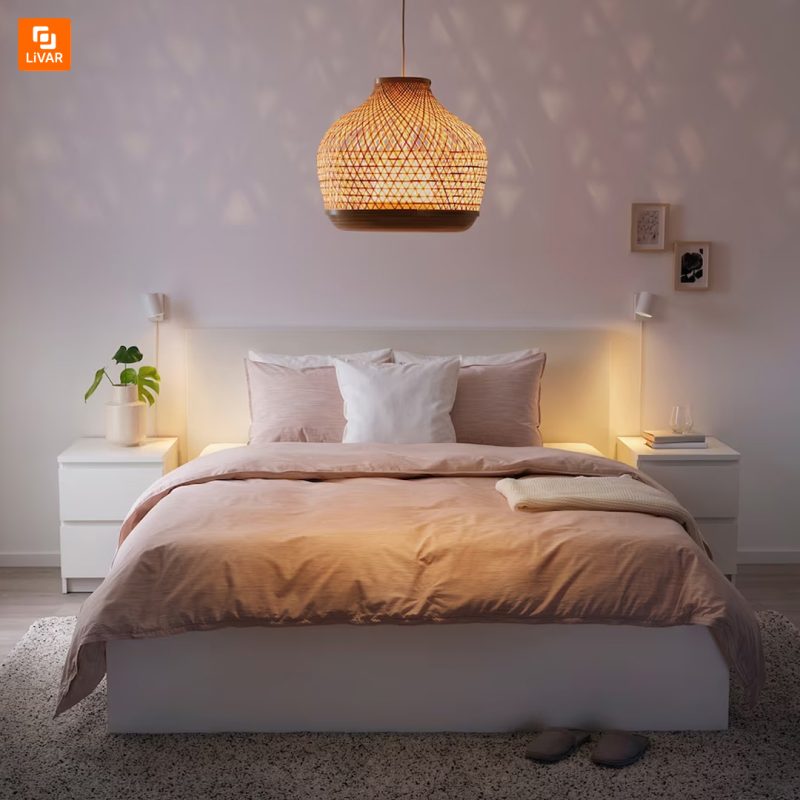 چراغ آویز بامبو IKEA - Image 8