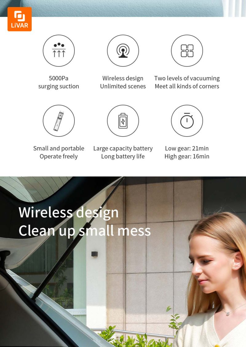 جارو شارژی لایدستو Lydsto H1 - Image 5