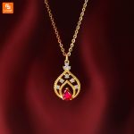 گردنبند یاقوت و طلای ROMANTI - Image 4