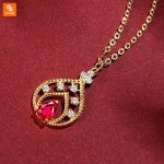 گردنبند یاقوت و طلای ROMANTI - Image 5